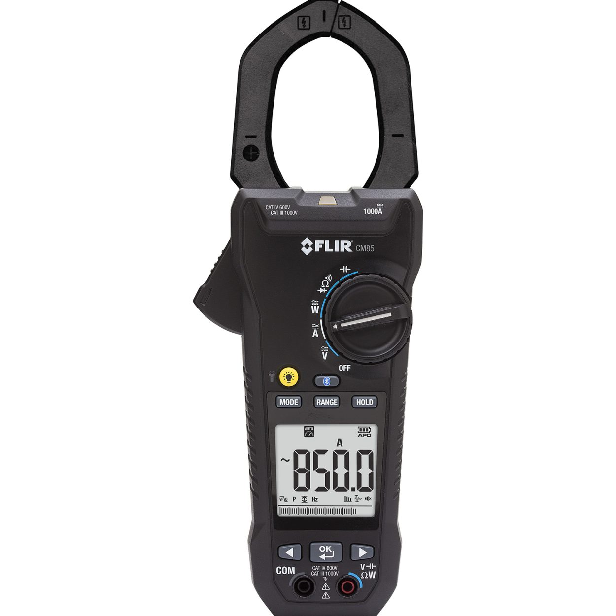 FLIR CM85-2: 1000A True RMS Power Clamp Meter with Wireless METERLiNK®