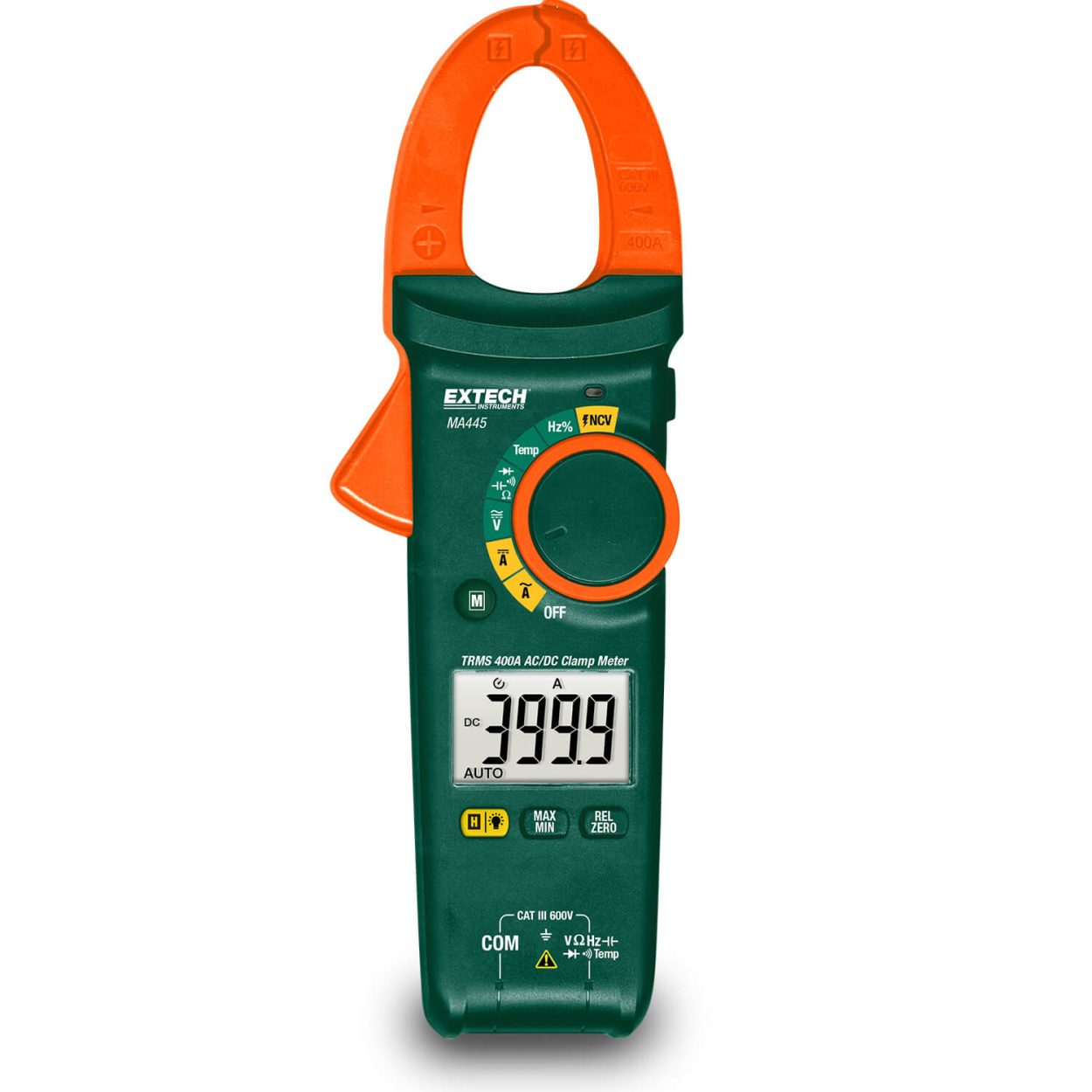 Extech MA445 400 A True RMS AC/DC Clamp Meter with NCV