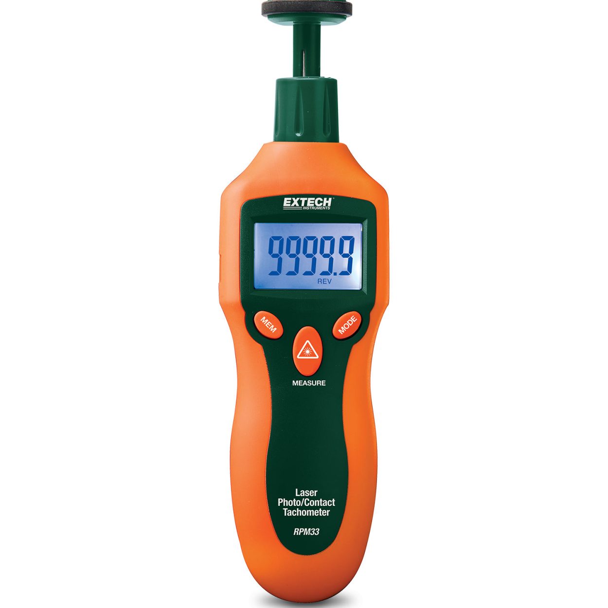 Extech RPM33 Contact and Laser Photo Tachometer
